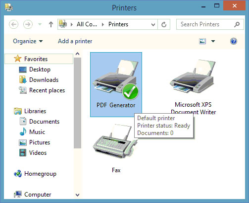 PDF Generator for Windows 8 software